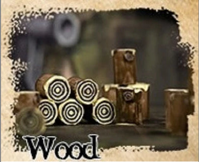 Board Game Upgrade: Painted Resin 10-pack Resource Tokens - Wood