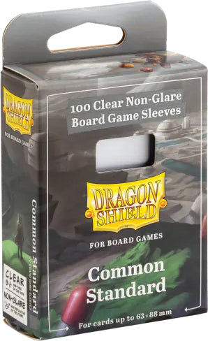 Dragon Shields: (100) Common Standard Board Game Sleeves (63mm x 88mm) (DISPLAY 10)