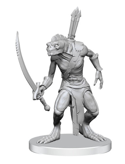 Pathfinder Battles Deep Cuts Unpainted Miniatures: W26 Xulgath Skirmisher & Stoneliege