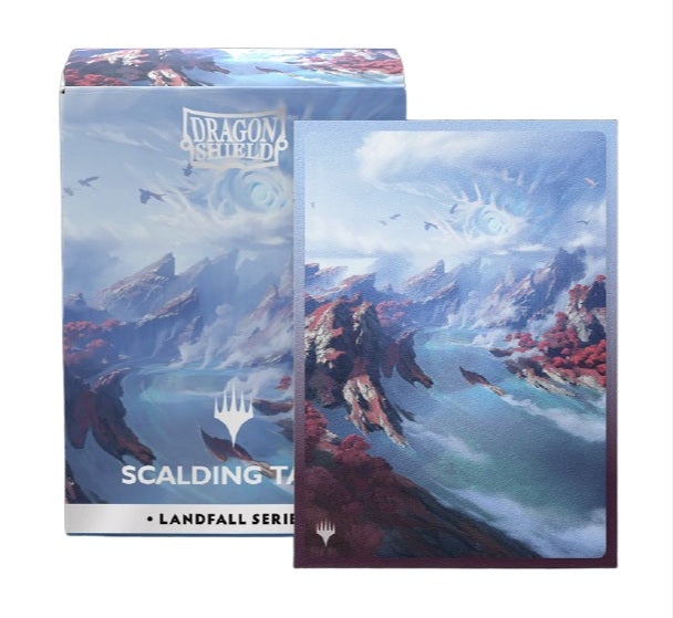 Dragon Shields: (100) Matte Dual Art - Magic the Gathering - Landfall Series - Scalding Tarn (DISPLAY 10)