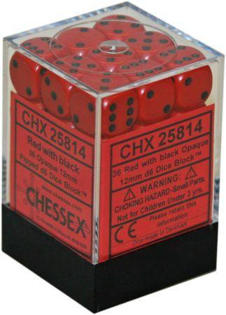 CHX 25814 Dice Red w/Black