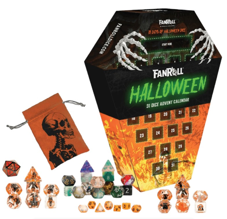 Fanroll Halloween 31 Dice Advent Calendar