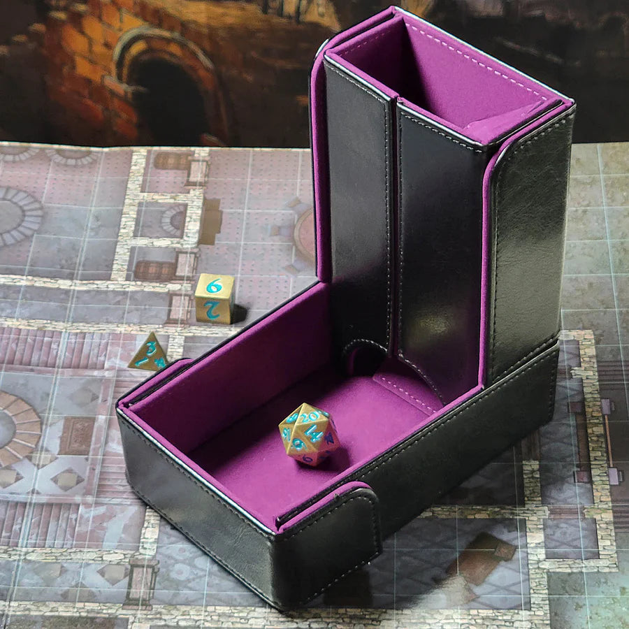Magnetic Dice Tower Purple