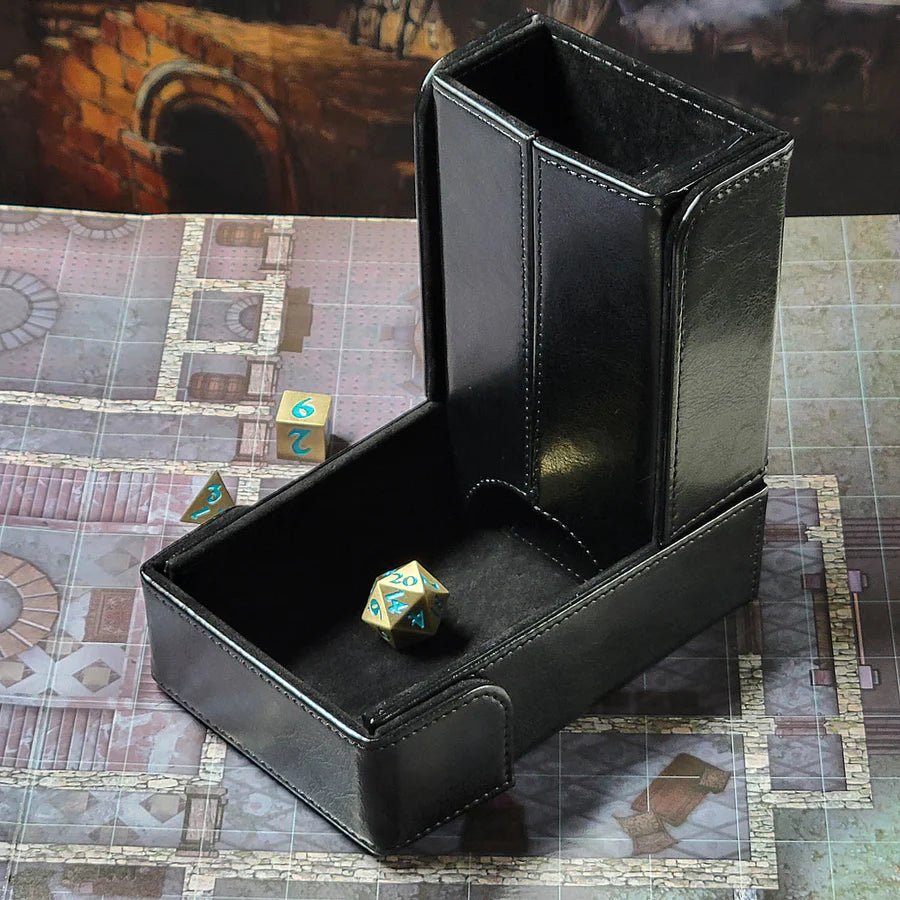 Magnetic Dice Tower Black