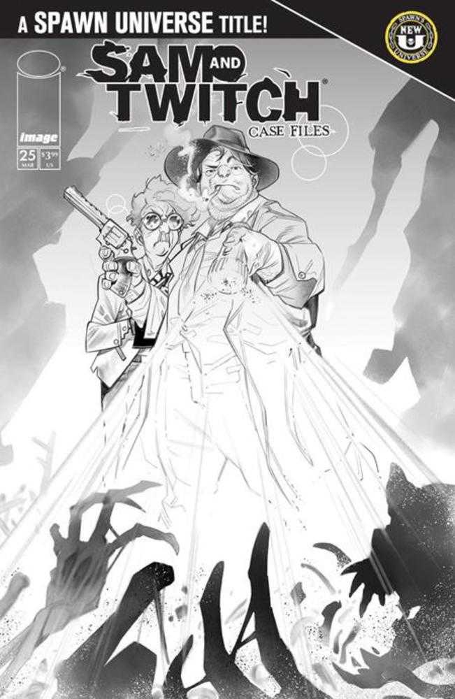 Spawn Sam And Twitch Case Files #25 Cover B Ig Guara Black & White Variant