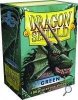 Dragon Shields: (100) Green (DISPLAY 10)