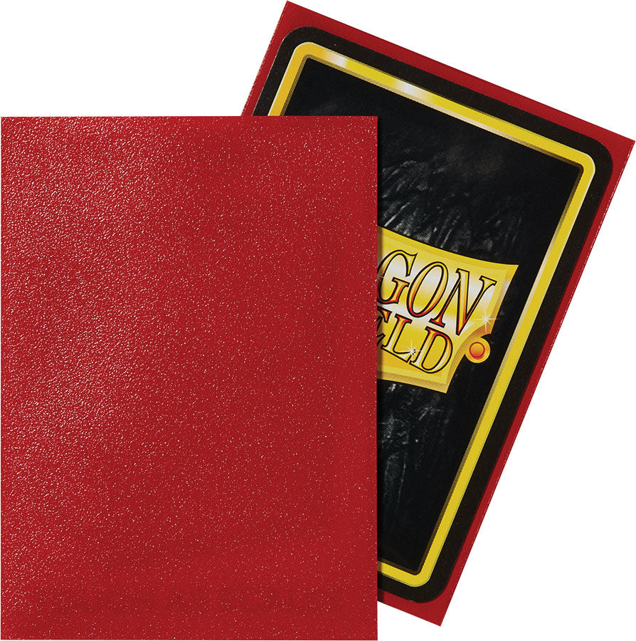 Dragon Shields: (100) Matte Ruby (DISPLAY 10)