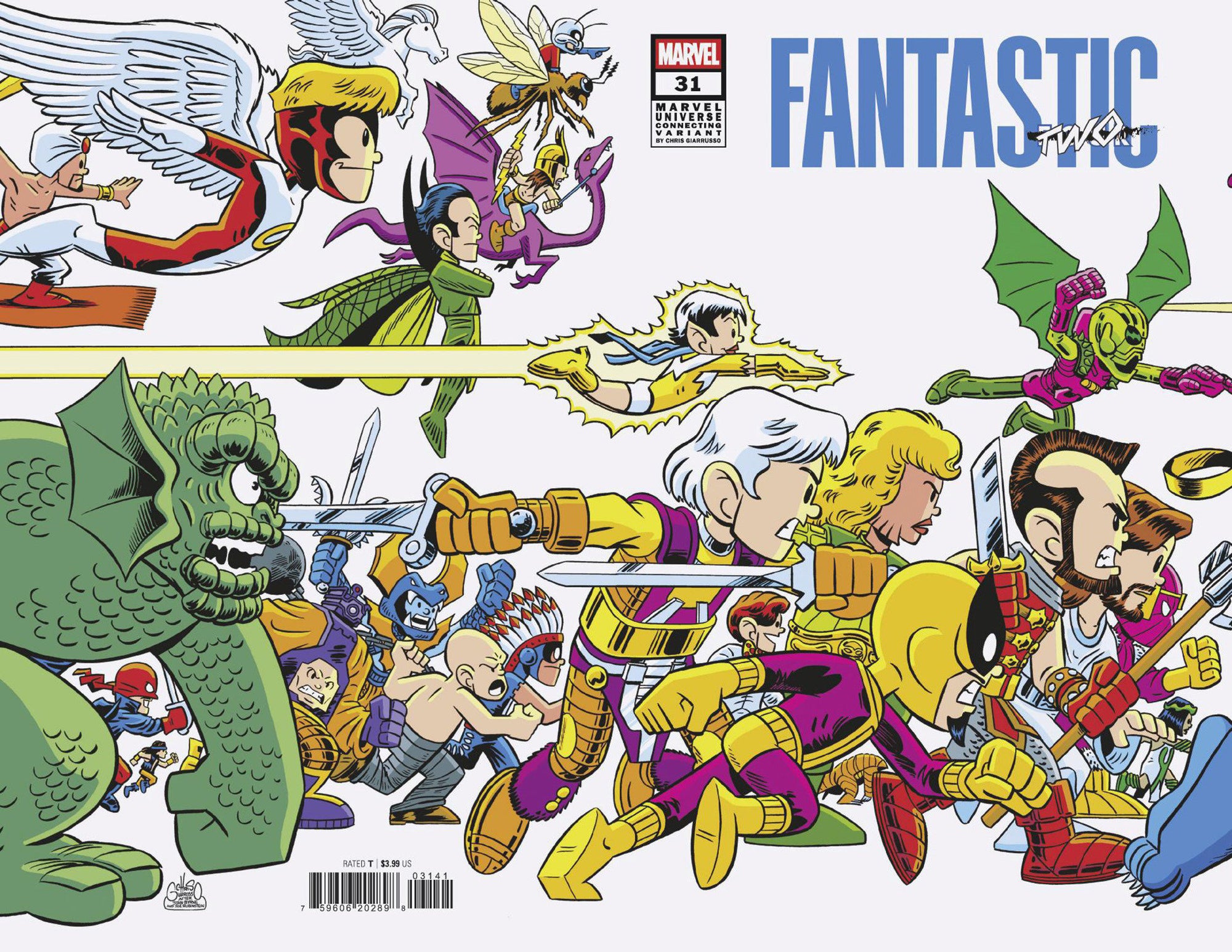 Fantastic Four #31 Chris Giarrusso Marvel Universe Connecting Wrap Variant A [Doom]