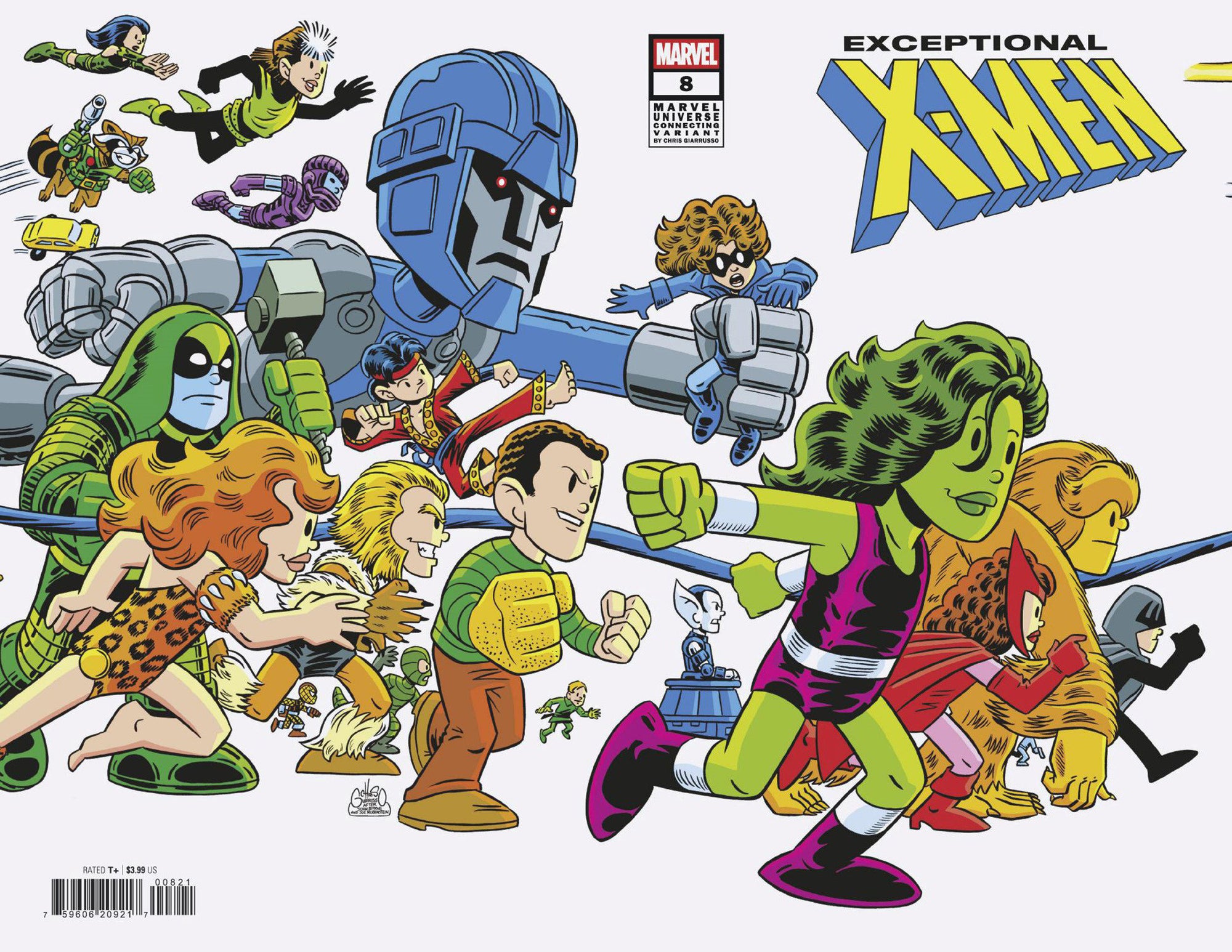 Exceptional X-Men #8 Chris Giarrusso Marvel Universe Connecting Wrap Variant K