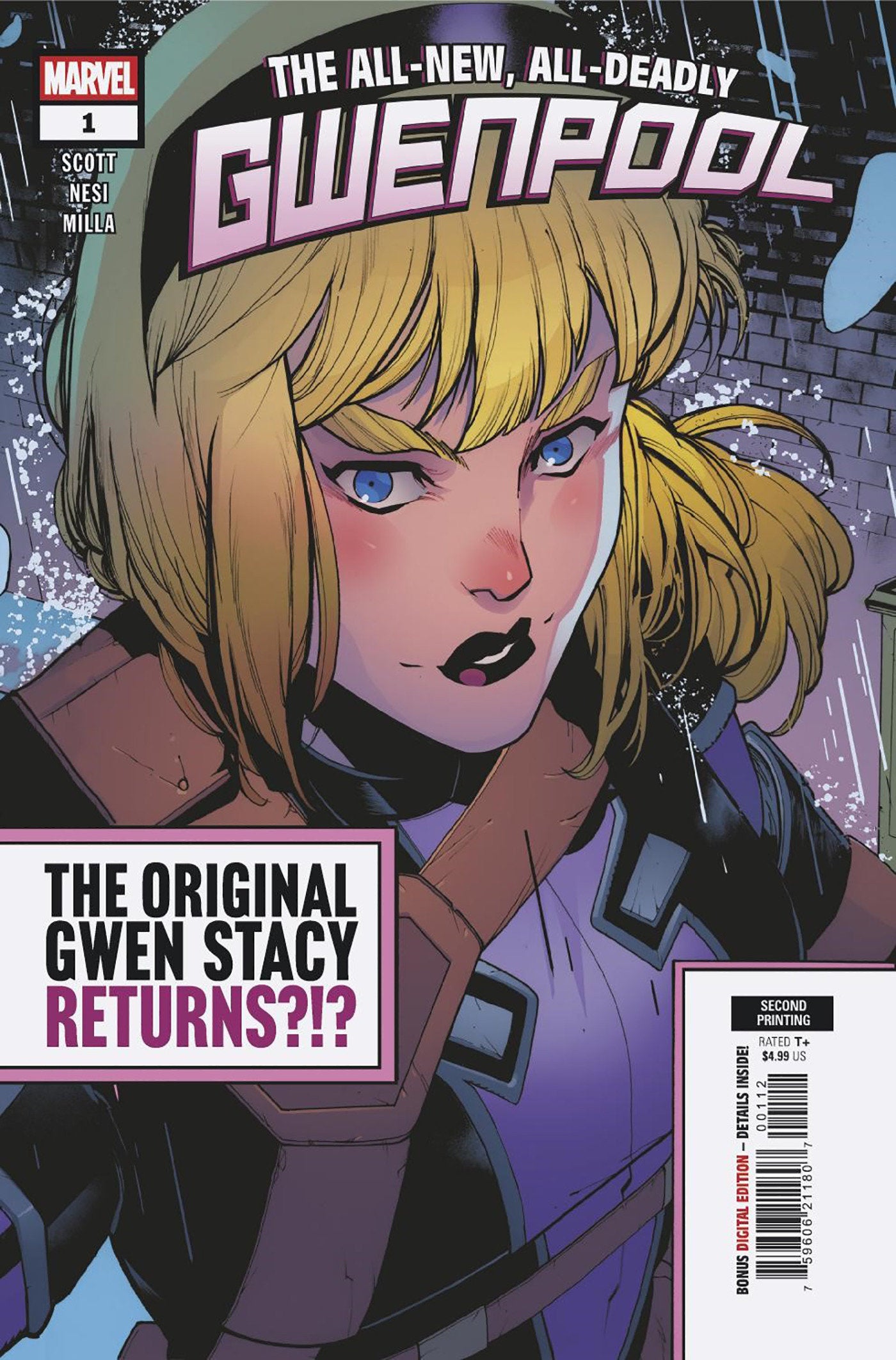 Gwenpool #1 Stefano Nesi 2 Nd Printing Variant