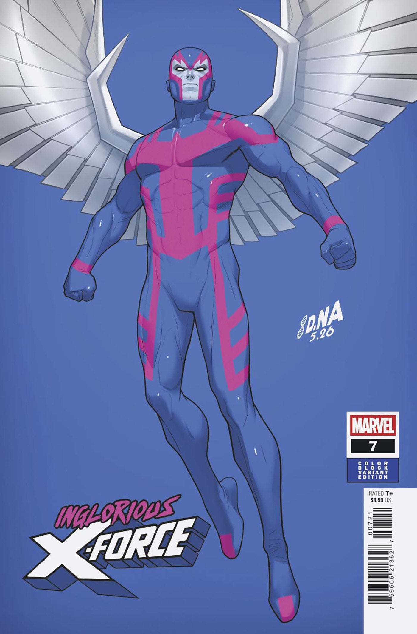 Inglorious X Force #7 David Nakayama Color Block Blue Variant