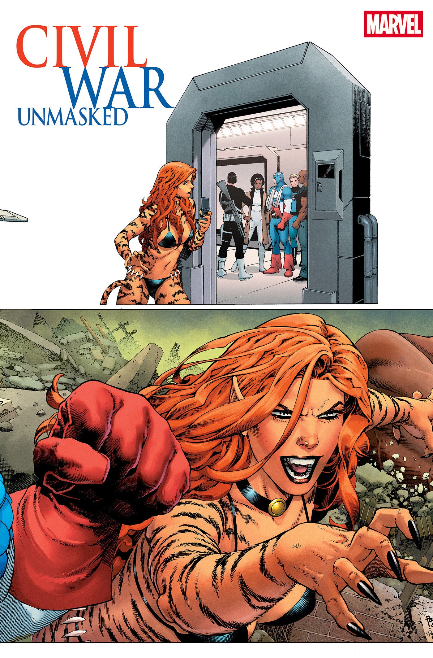 Civil War: Unmasked #4 Paulo Siqueira 5 Part Connecting Variant