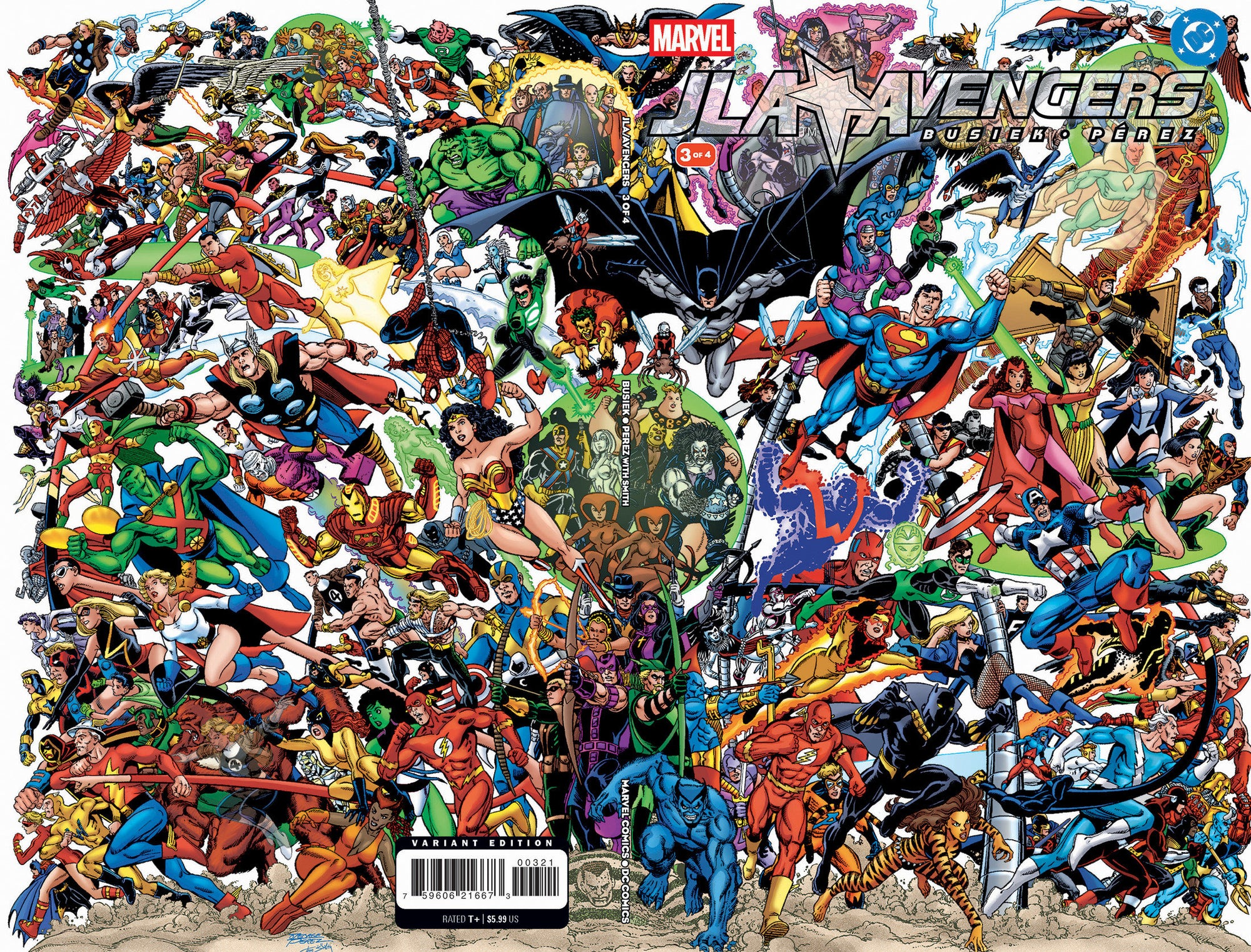 JLA/Avengers #3 Facsimile Edition Foil Wraparound Variant