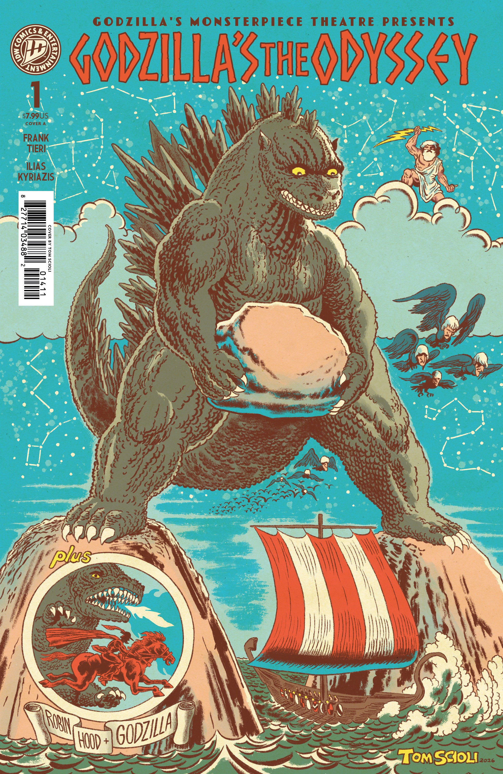 Godzilla’s Monsterpiece Theatre Presents: Godzilla’s The Odyssey Cover A (Scioli)