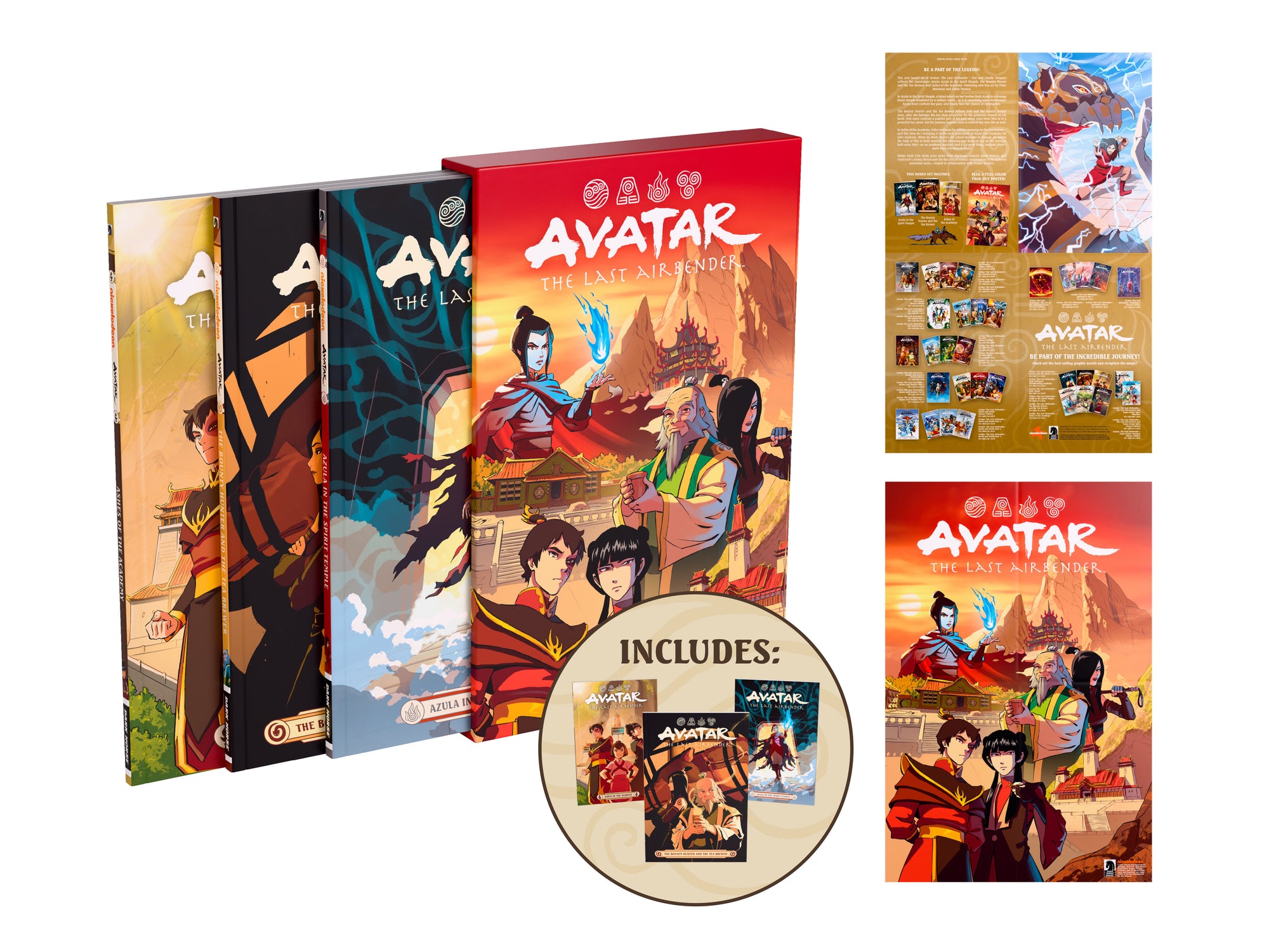 Avatar: The Last Airbender  Fire And Family Treasury Boxed Set*