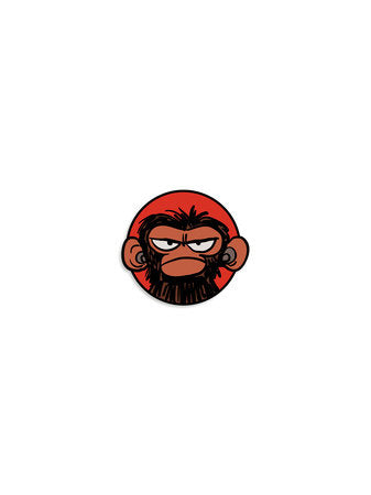 Out of Print Pin - Grumpy Monkey Pin