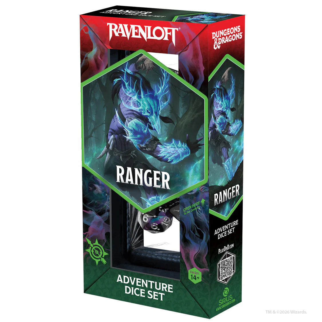 Dungeons & Dragons Adventure Dice - Ranger: Black, Blue