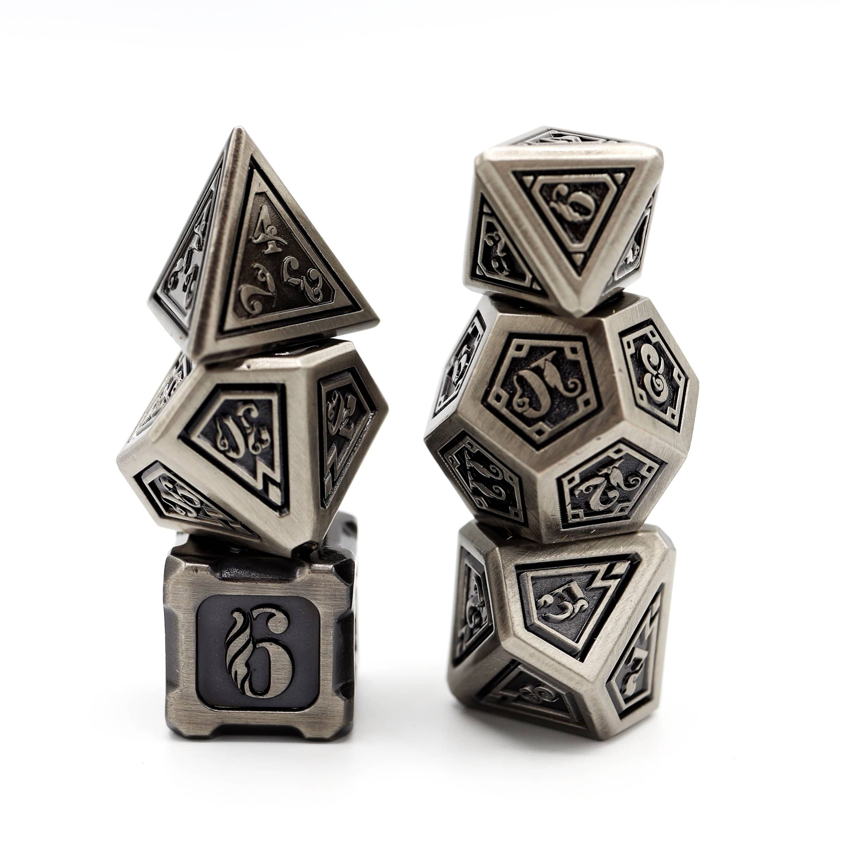 Alchemist Metals Iron - Metal RPG Dice Set