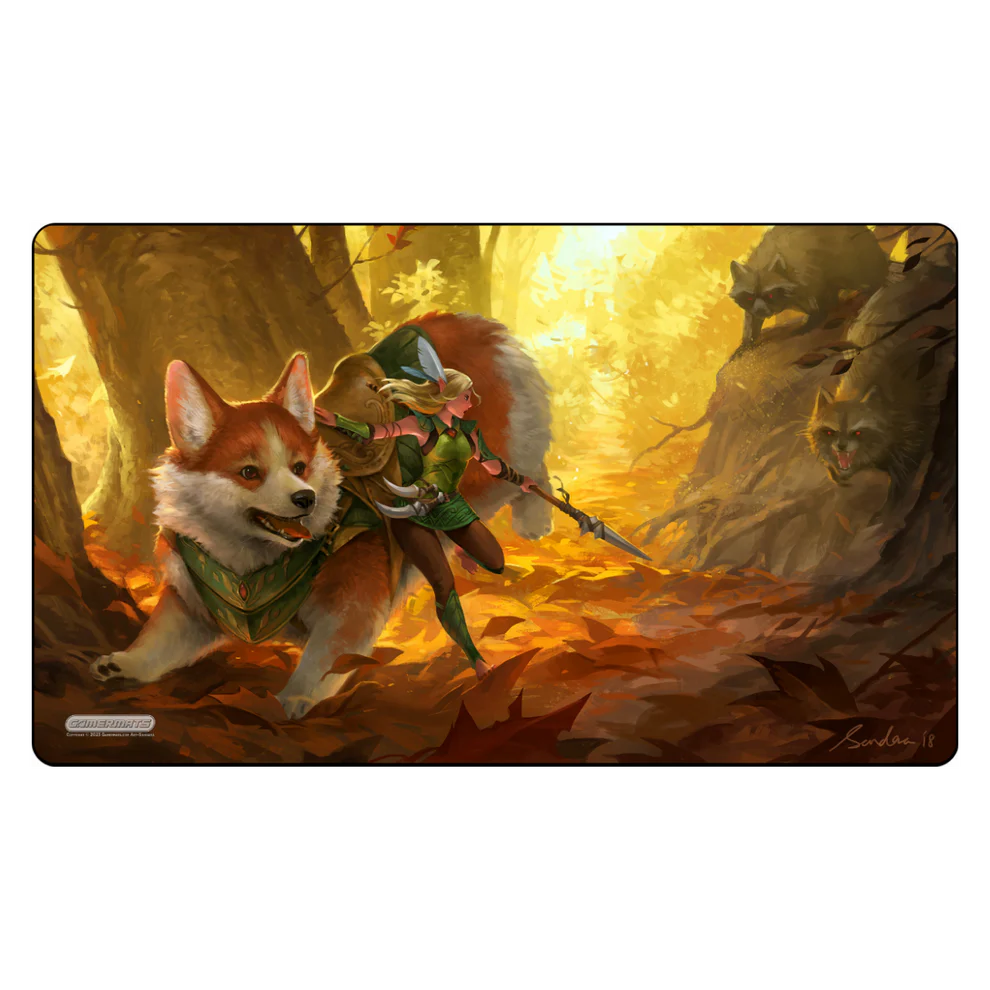 Gamermat - Corgi and Elf - Playmat
