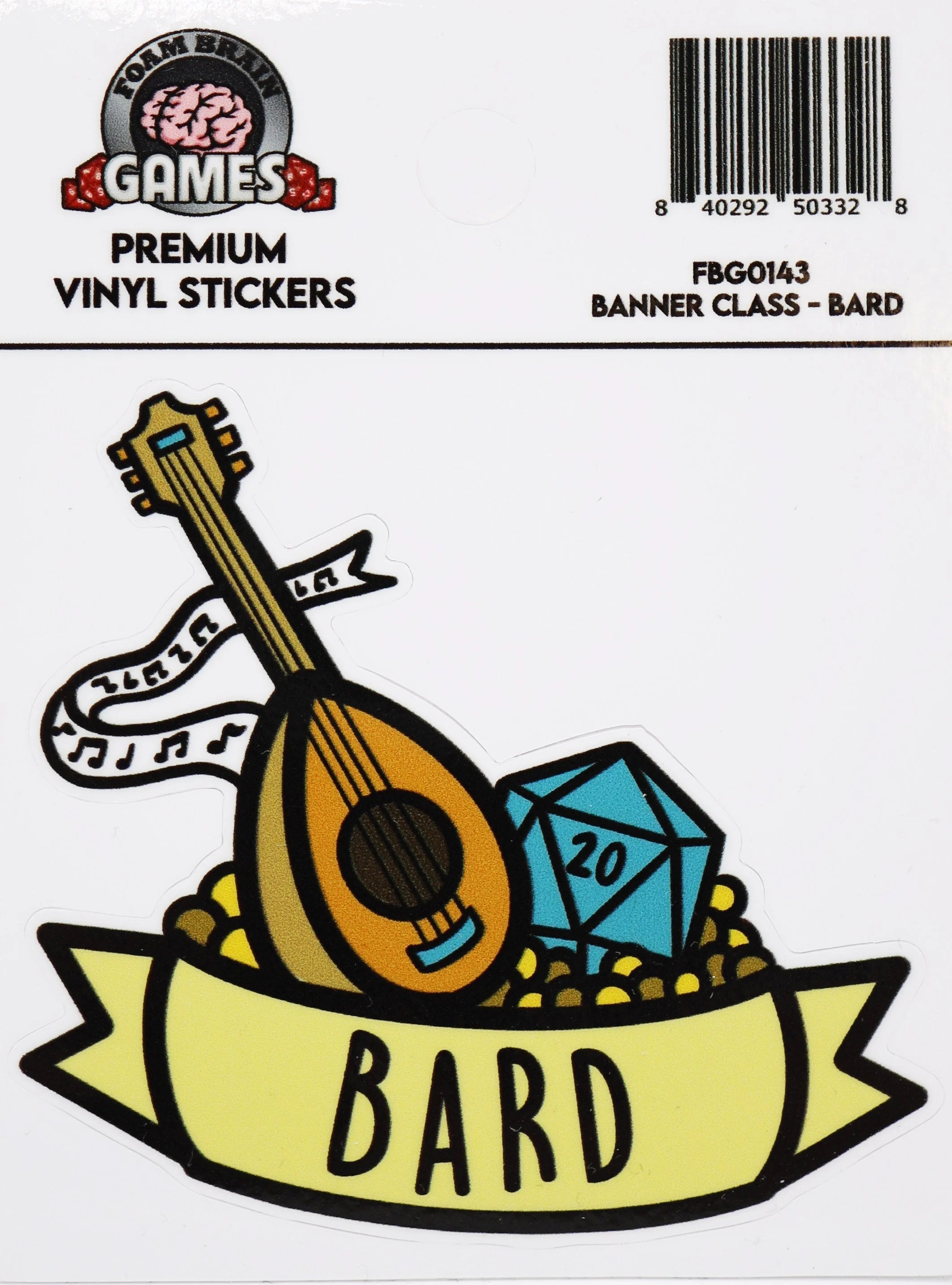 Banner Class Sticker Bard