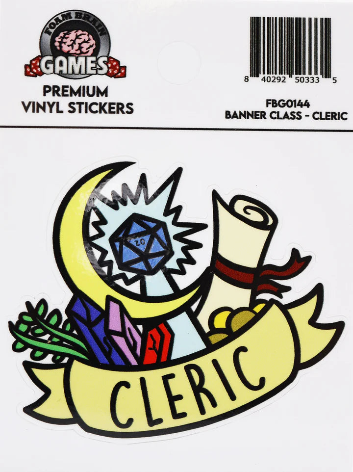 Banner Class Sticker Cleric