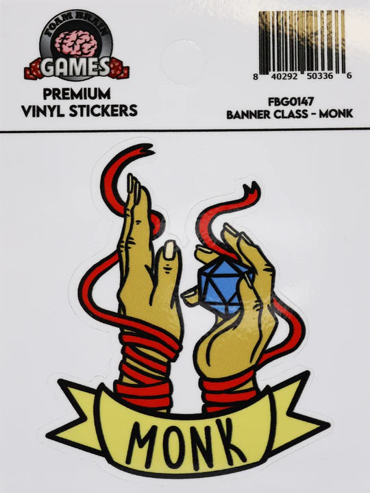 Banner Class Sticker Monk