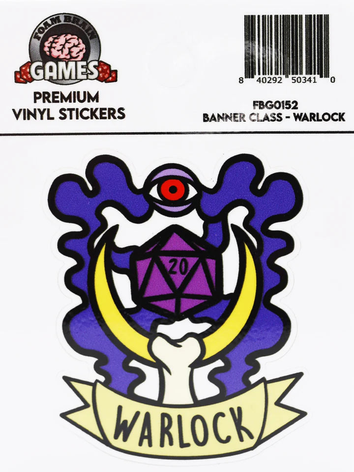 Banner Class Sticker Warlock