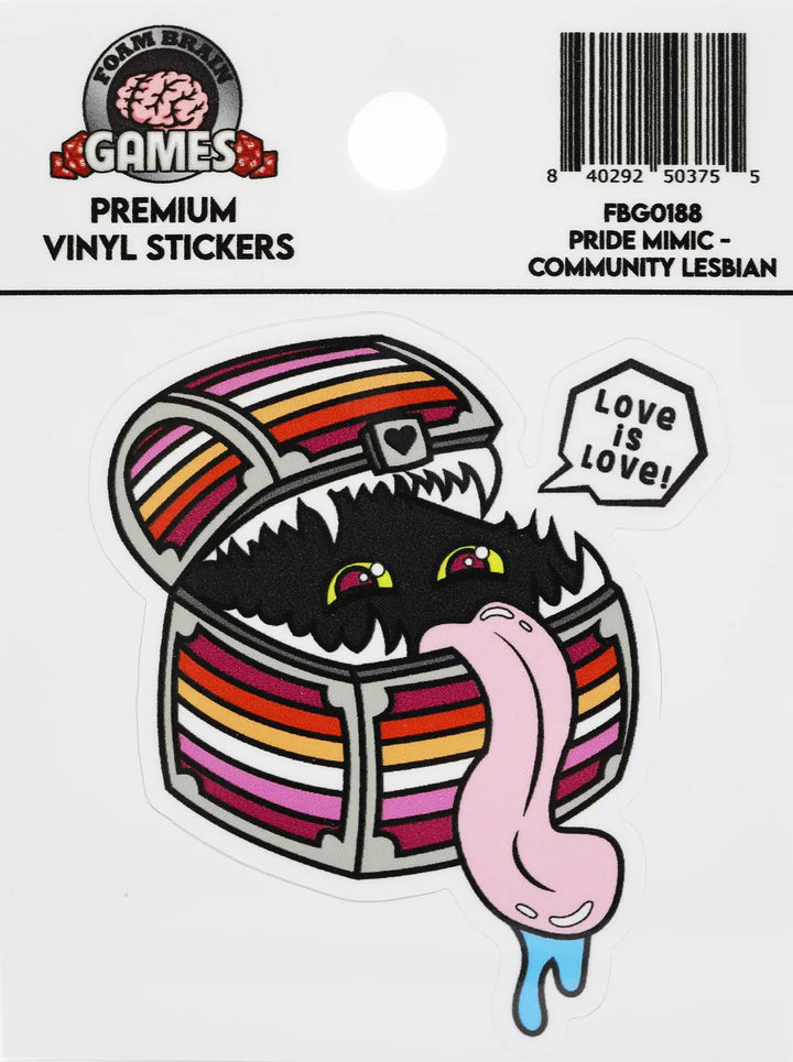 Pride Mimic Sticker Lesbian