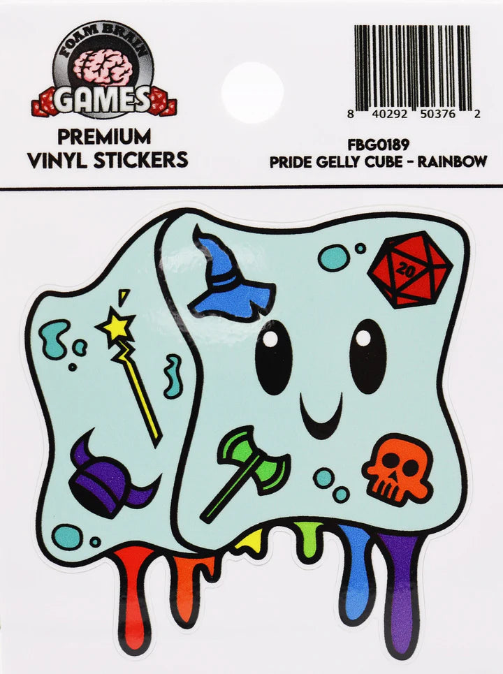 Pride Gelly Cube Sticker Rainbow