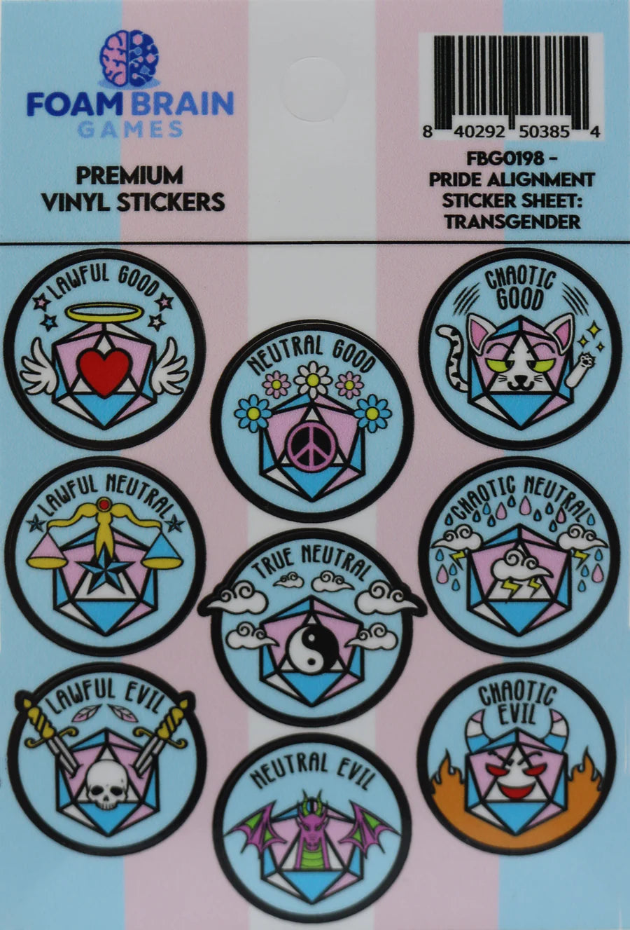 Pride Alignment Sticker Sheet: Transgender