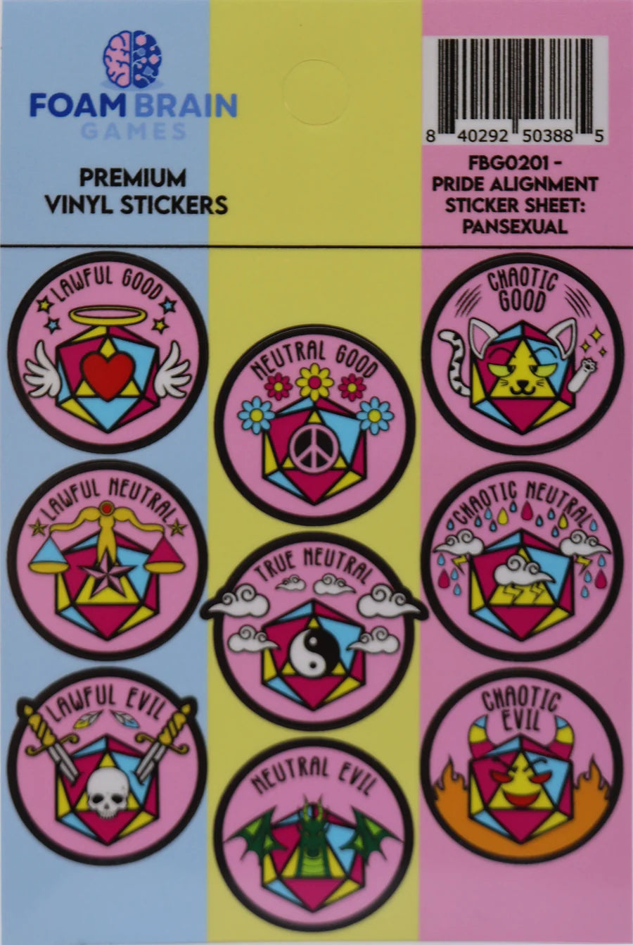 Pride Alignment Sticker Sheet: Pansexual