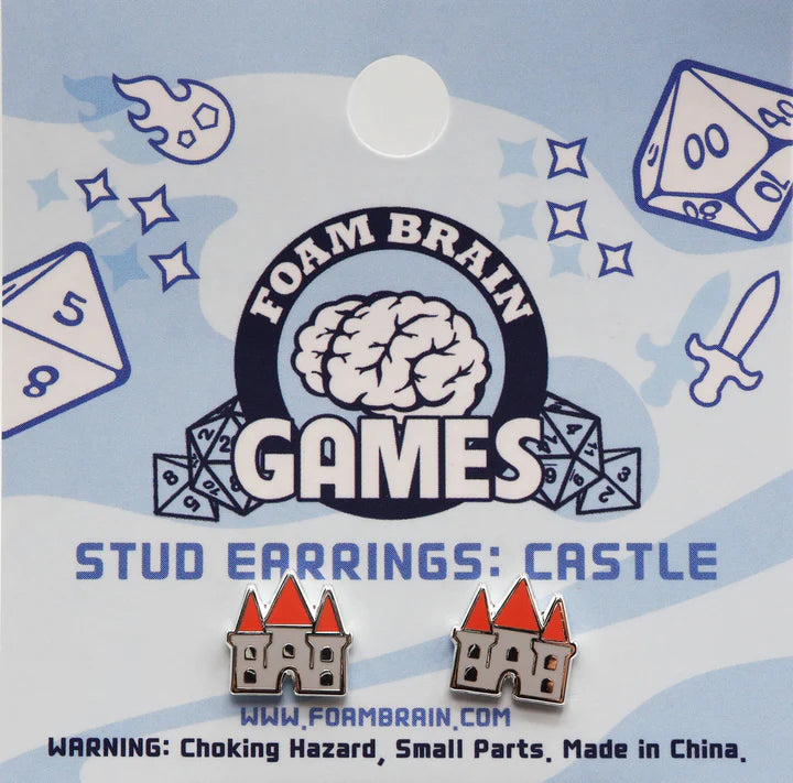 Stud Earrings Castle