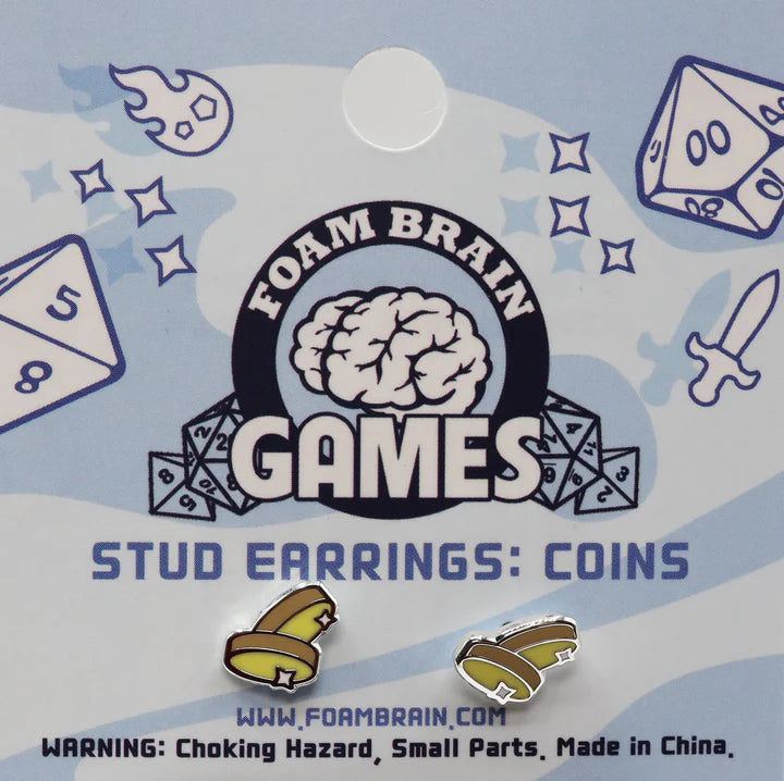 Stud Earrings Coins