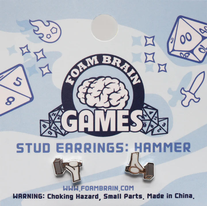 Stud Earrings Hammer