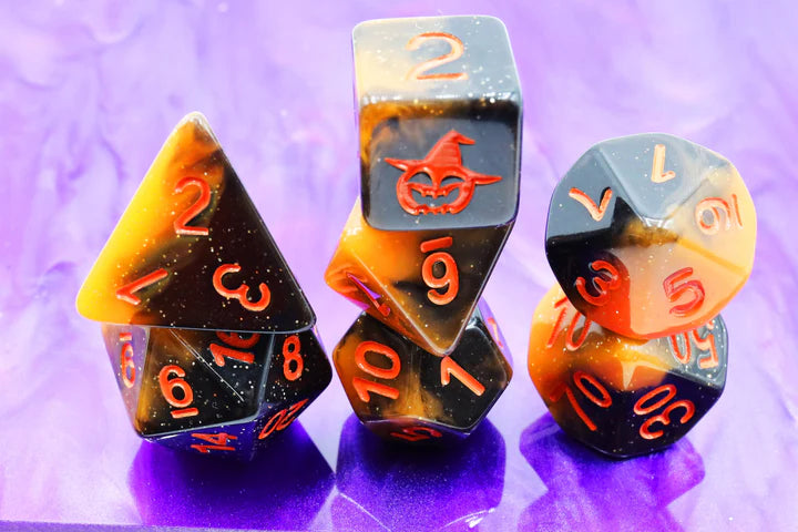 Halloween Pumpkin Dice Set