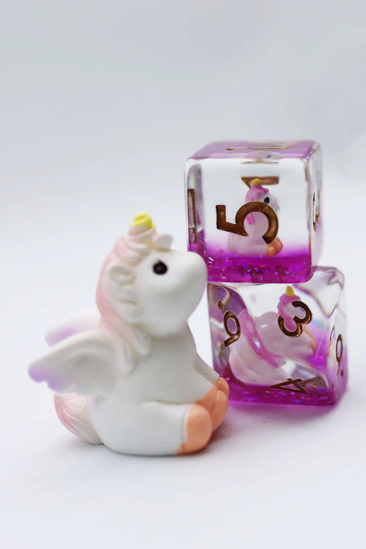Mystic Unicorn RPG Dice Set