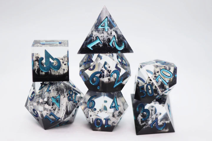 Sharp Edge Resin RPG Dice Set Journey North