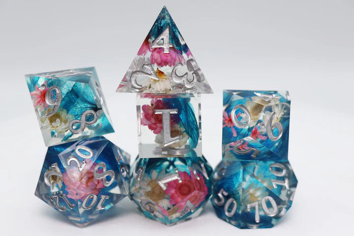 Sharp Edge Wildflower Bouquet RPG Dice Set
