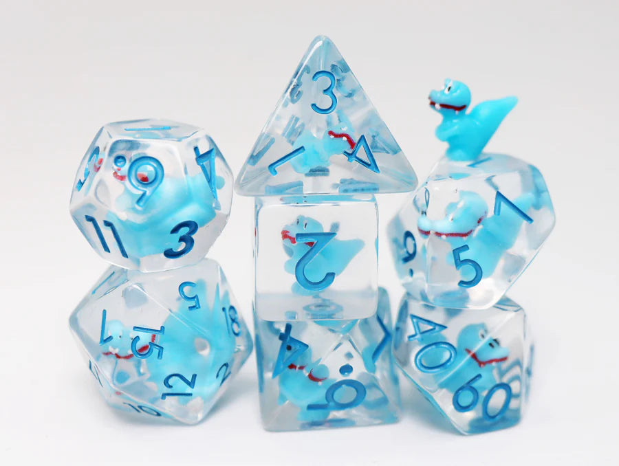 Baby Velociraptor RPG Dice Set