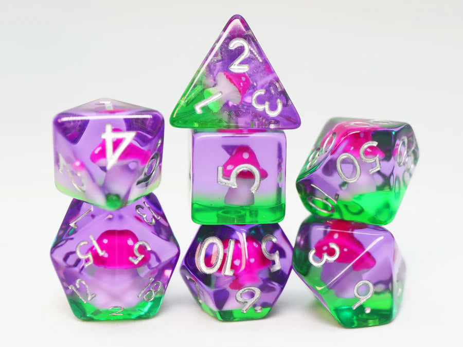 Fae Mushrooms RPG Dice Set
