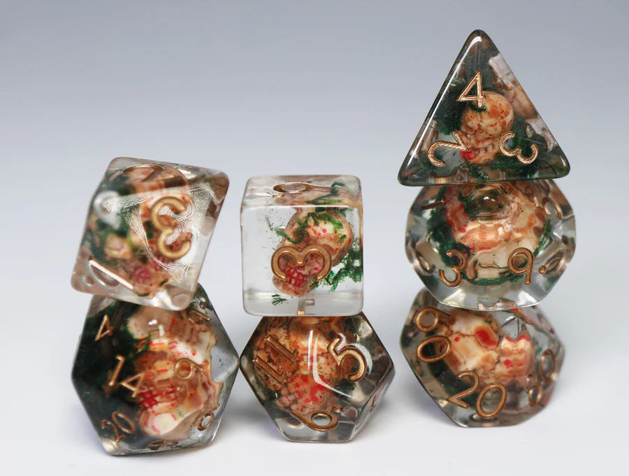 Ancient Skull RPG Dice Set