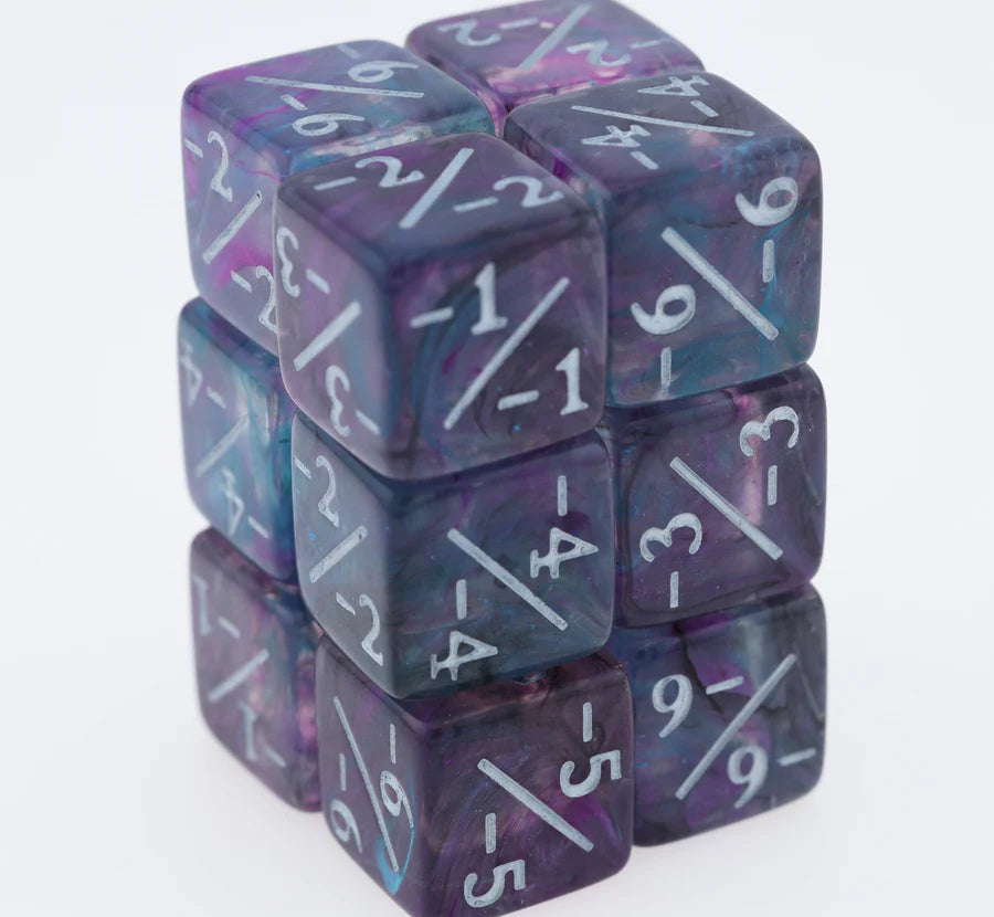 Purple Petunia -1/-1 Magic Counters - Set of 12