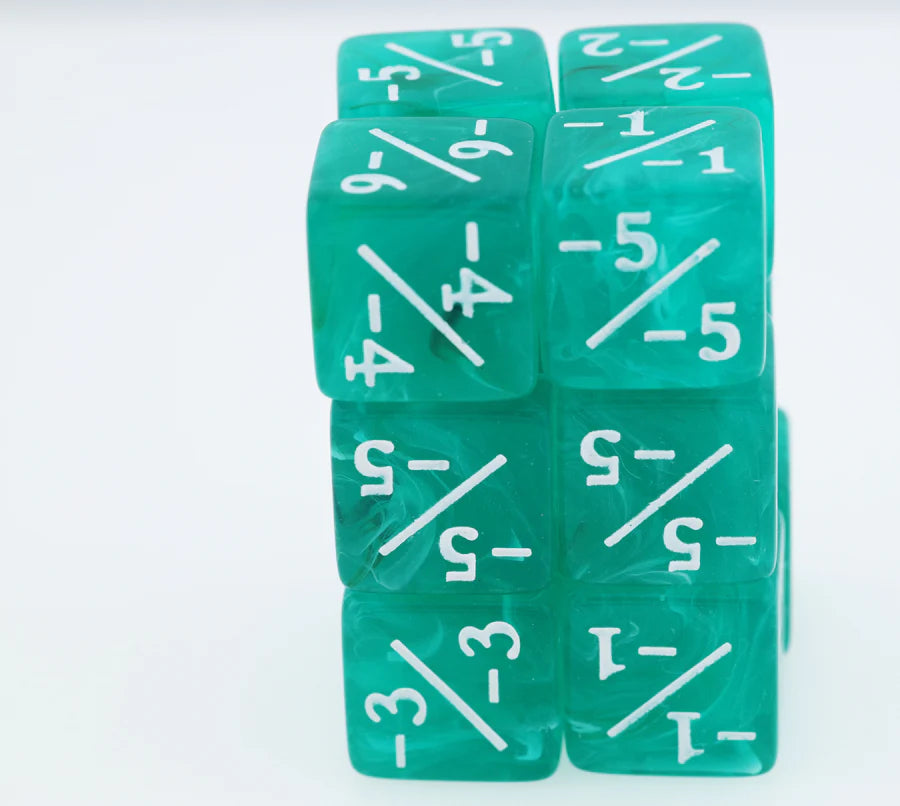 Turquoise Marilyn -1/-1 Magic Counters - Set of 12