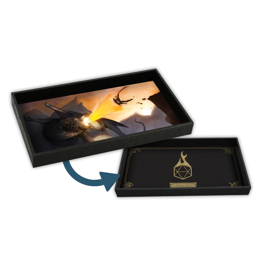 Forged Reversible Dice Tray Dragon Slayer