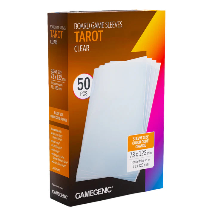 Gamegenic Board Game Sleeves - Tarot - Clear