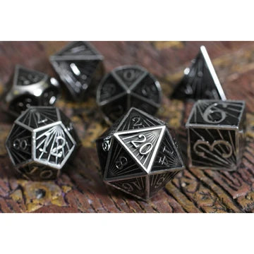 Deco Black Metal Dice Set
