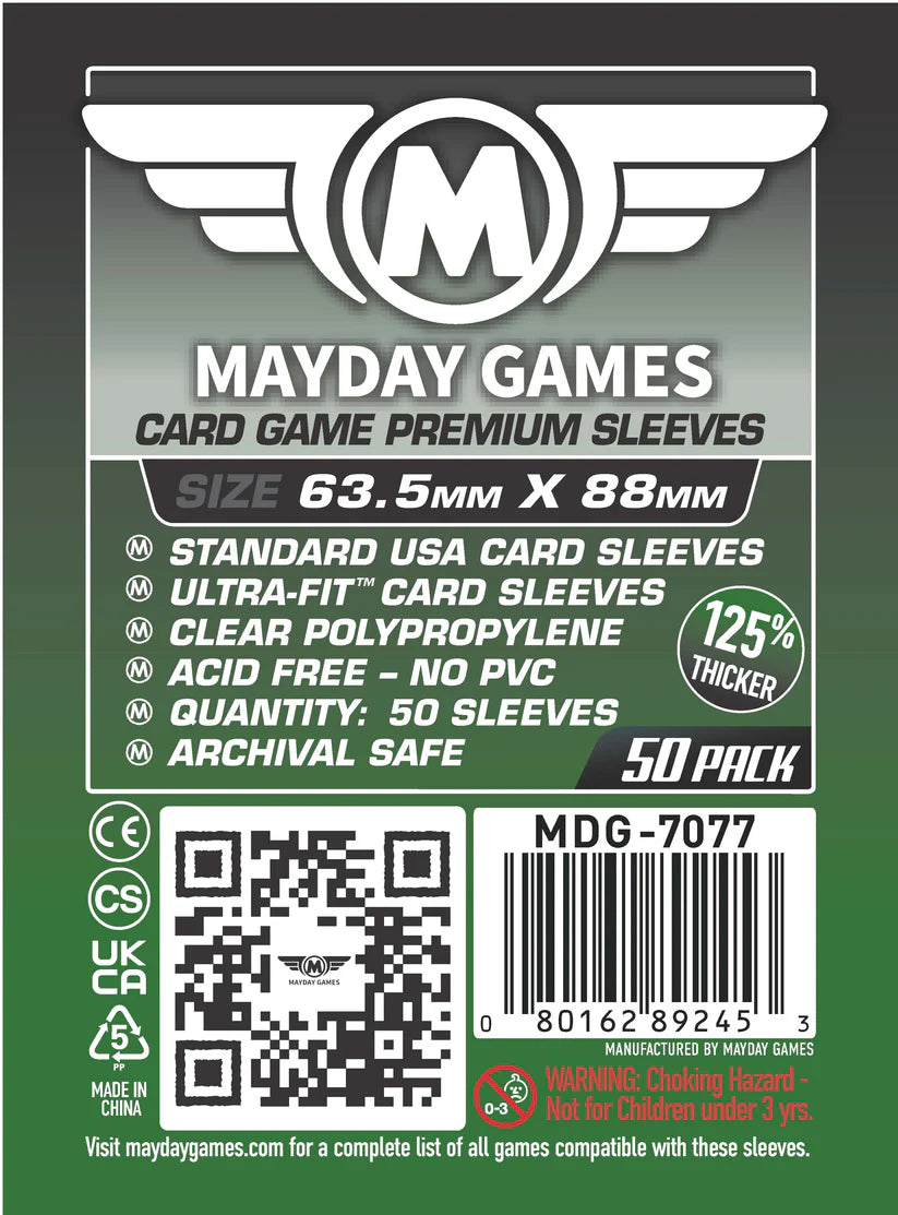 Mayday Card Game Card Sleeves (63.5x88mm)