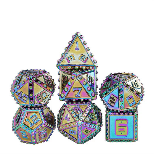 Brigandine Armor Mystic Metal Dice Set