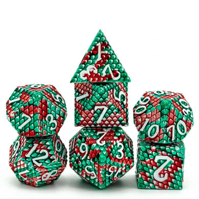 Dragon Scale: Pit Viper - Metal RPG Dice Set