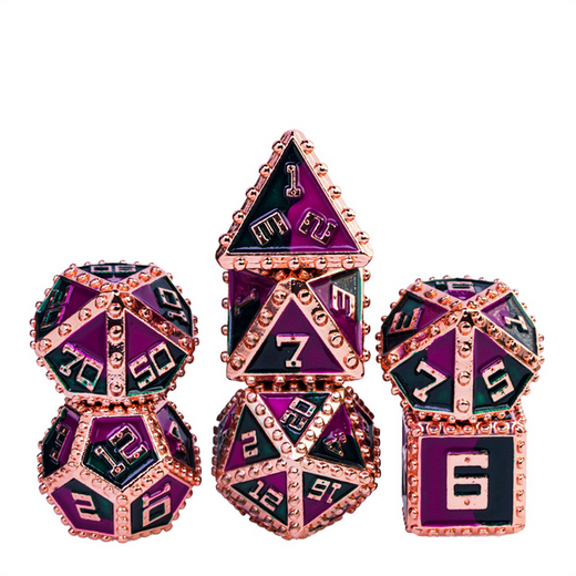 Brigandine Armor: Queen - Metal RPG Dice Set